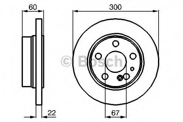 Тормозной диск BOSCH 0 986 478 566