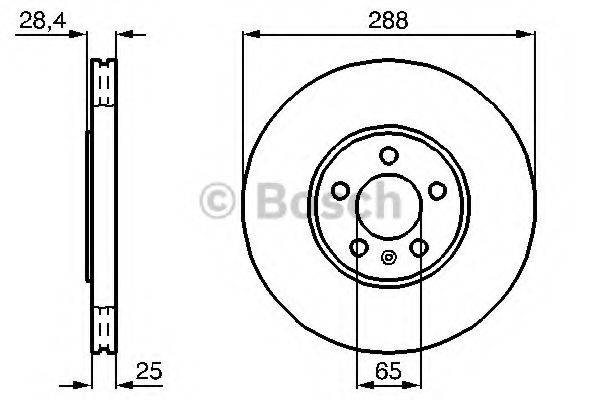 Тормозной диск BOSCH 0 986 478 619