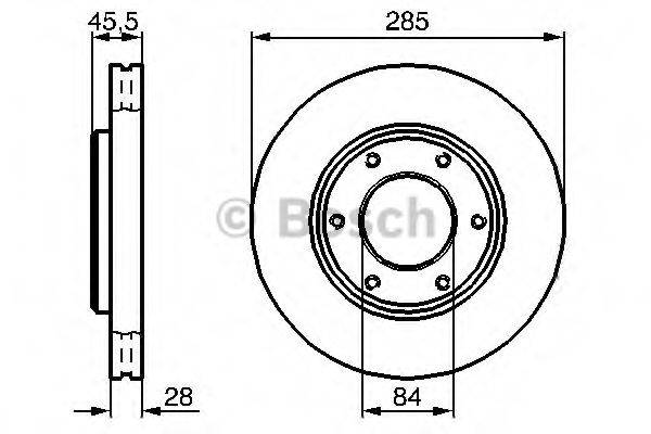 Тормозной диск BOSCH 0 986 478 693