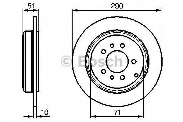 Тормозной диск BOSCH 0 986 478 733