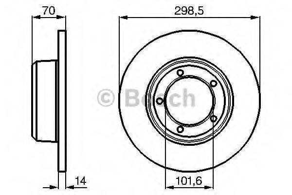 Тормозной диск BOSCH 0 986 478 827