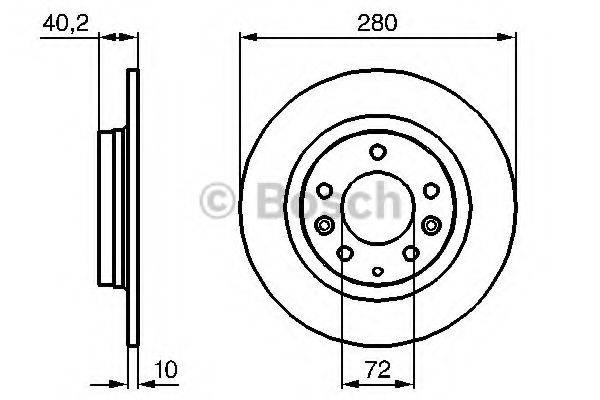 BOSCH 0986479B77 Тормозной диск