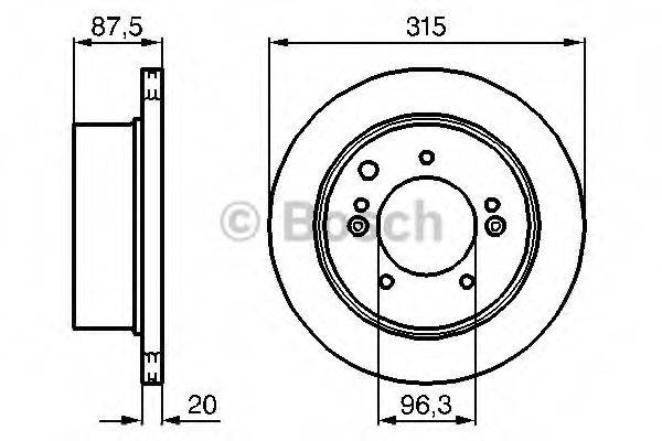 Тормозной диск BOSCH 0 986 479 232