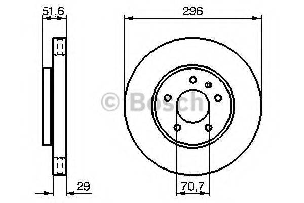 Тормозной диск BOSCH 0 986 479 267