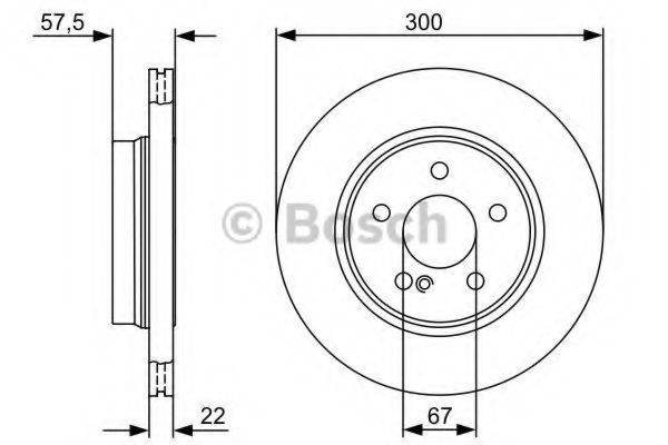 Тормозной диск BOSCH 0 986 479 411