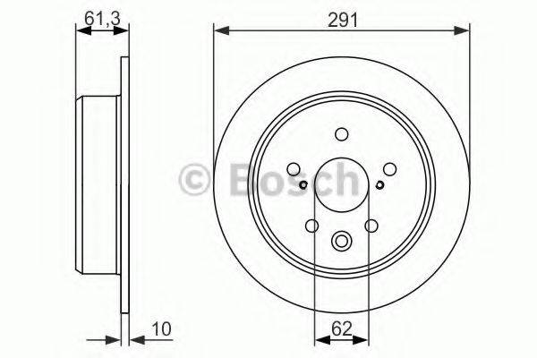 Тормозной диск BOSCH 0 986 479 657