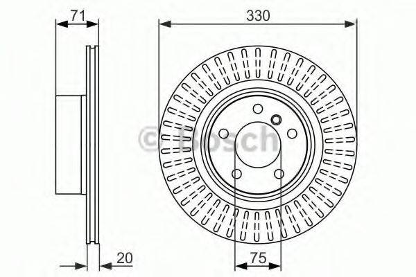 Тормозной диск BOSCH 0 986 479 727