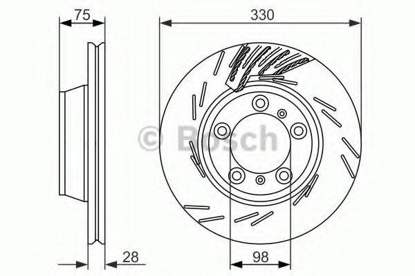 Тормозной диск BOSCH 0 986 479 732