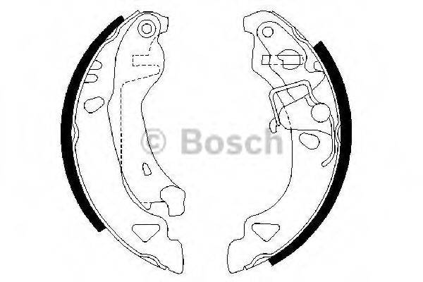 Комплект тормозных колодок BOSCH 0 986 487 317