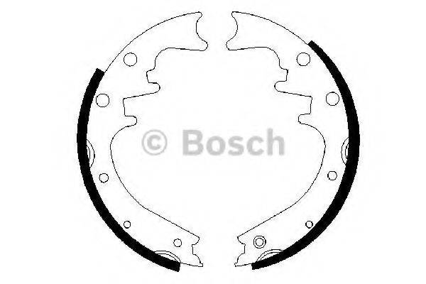 Комплект тормозных колодок BOSCH 0 986 487 529