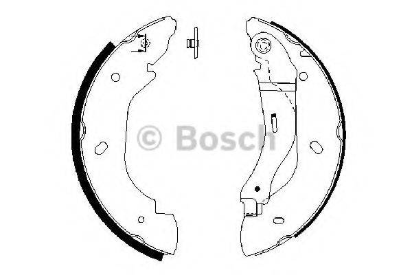 Комплект тормозных колодок BOSCH 0 986 487 660