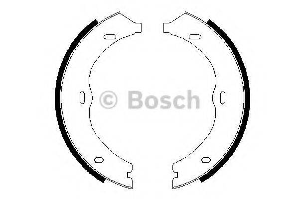 Комплект тормозных колодок, стояночная тормозная система BOSCH 0 986 487 718