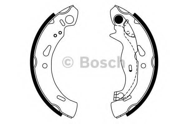 Комплект тормозных колодок BOSCH 0 986 487 753