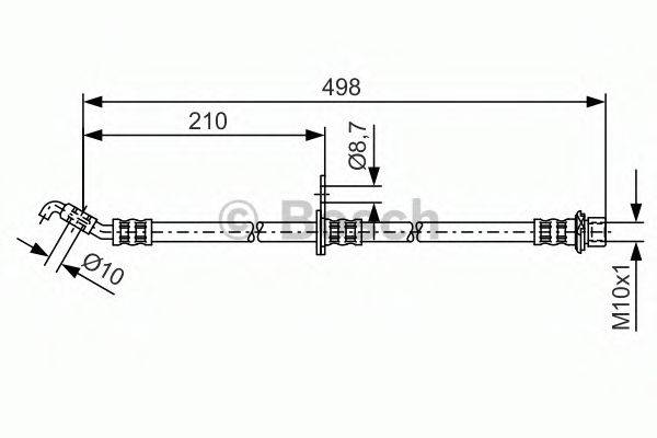 Тормозной шланг BOSCH 1 987 481 380