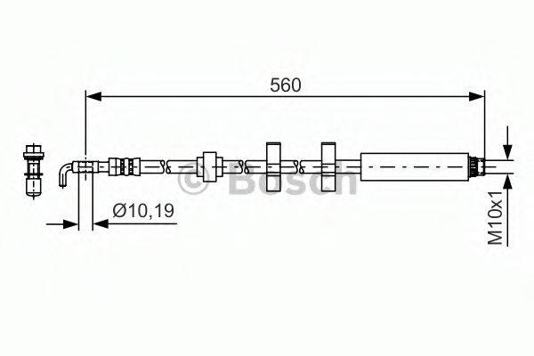 Тормозной шланг BOSCH 1 987 481 406