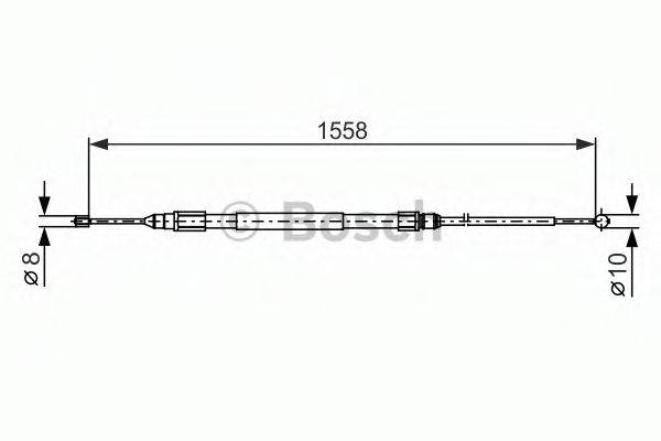 Трос, стояночная тормозная система BOSCH 1 987 482 368