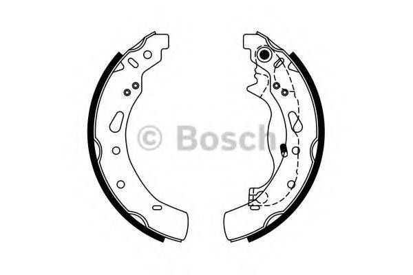 Комплект тормозных колодок BOSCH 0 986 487 767