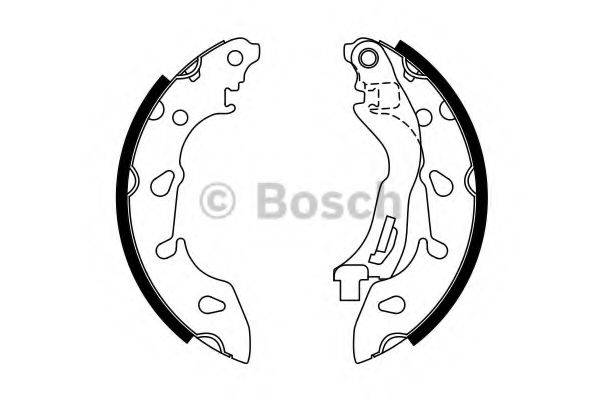 Комплект тормозных колодок BOSCH 0 986 487 772