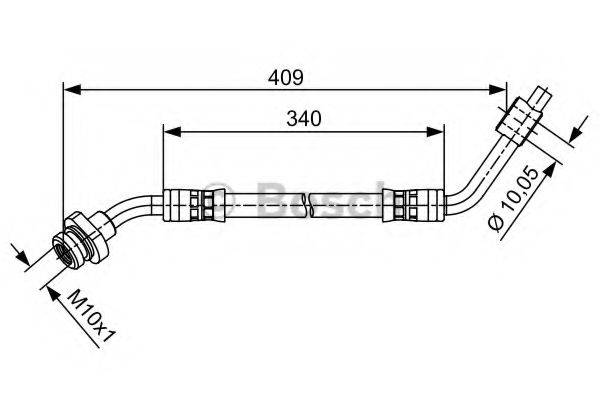 Тормозной шланг BOSCH 1 987 481 491