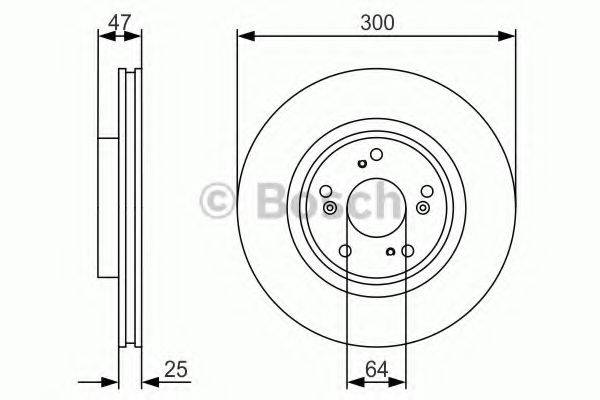 Тормозной диск BOSCH 0 986 479 R24