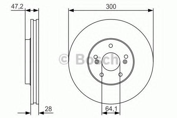 Тормозной диск BOSCH 0 986 479 R47