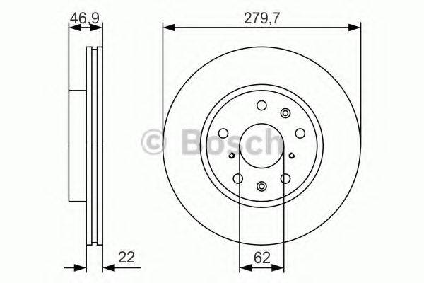 Тормозной диск BOSCH 0 986 479 S58