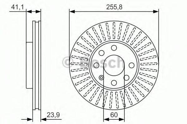 Тормозной диск BOSCH 0 986 479 R76