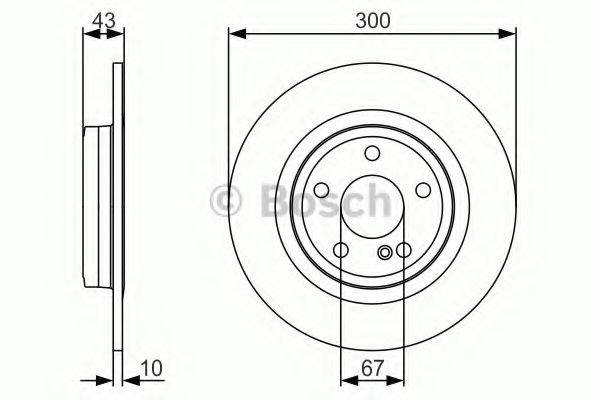 Тормозной диск BOSCH 0 986 479 A38