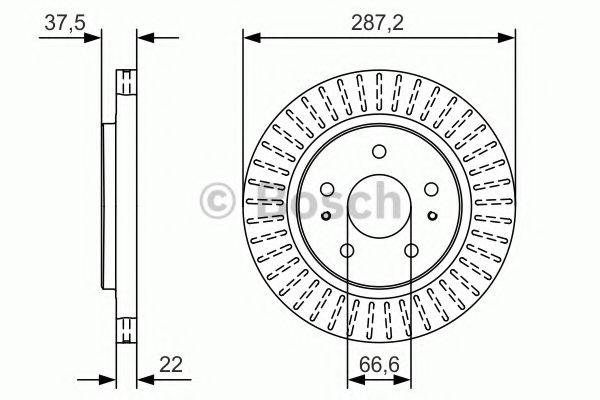 Тормозной диск BOSCH 0 986 479 A98