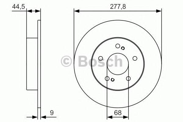 Тормозной диск BOSCH 0 986 479 T86