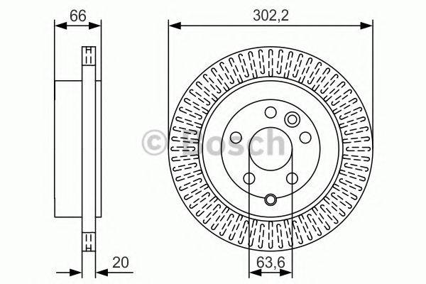 Тормозной диск BOSCH 0 986 479 U44