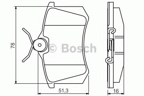 Комплект тормозных колодок, дисковый тормоз BOSCH 0 986 495 231