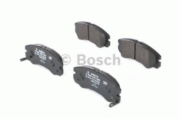 Комплект тормозных колодок, дисковый тормоз BOSCH 0 986 424 366