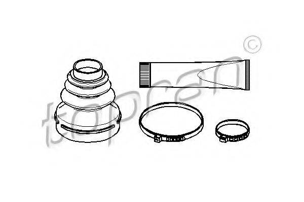 TOPRAN 721160 Комплект пылника, приводной вал