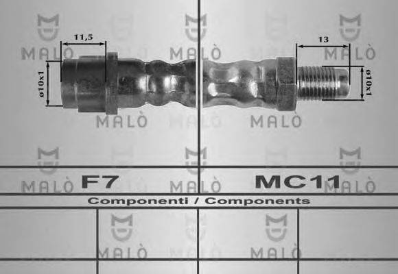MALO 80194 Тормозной шланг