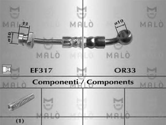 MALO 80670 Тормозной шланг