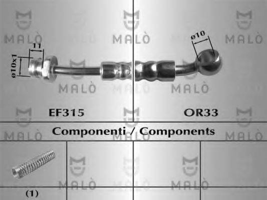 MALO 80671 Тормозной шланг