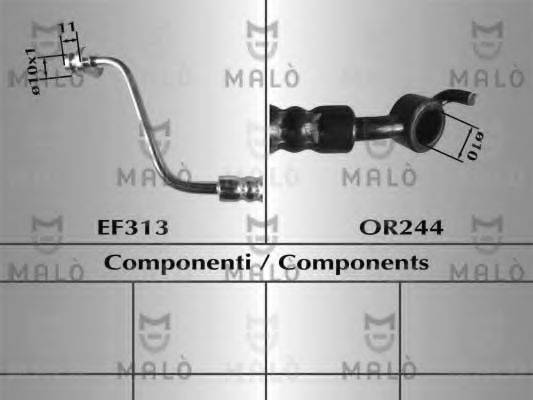 MALO 80673 Тормозной шланг
