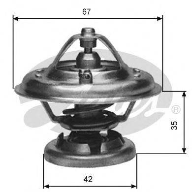 Термостат, охлаждающая жидкость GATES TH12685G1