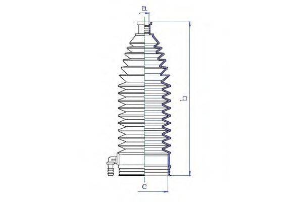 DA SILVA K5330 Пыльник, рулевое управление