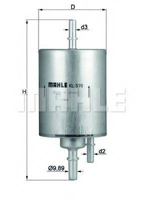 Топливный фильтр KNECHT KL 570