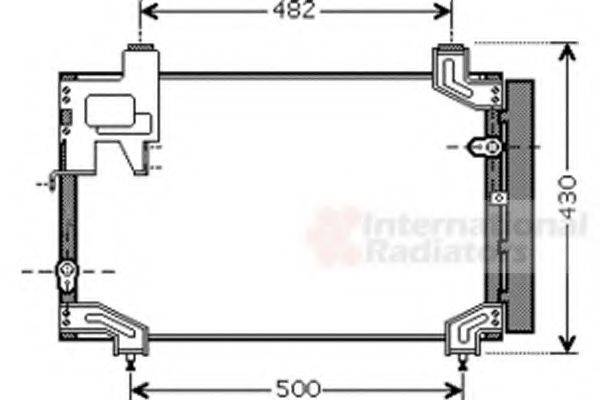 Конденсатор, кондиционер VAN WEZEL 53005394