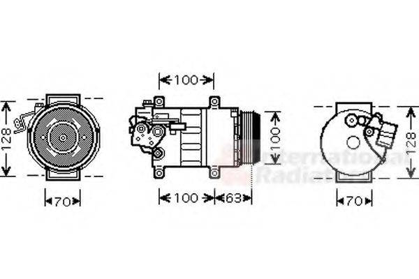 VAN WEZEL 3000K404 Компрессор, кондиционер