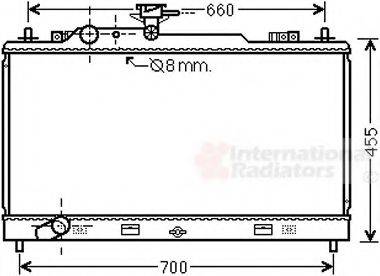 VAN WEZEL 27002227 Радиатор, охлаждение двигателя