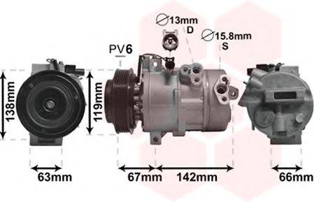 VAN WEZEL 8300K216 Компрессор, кондиционер