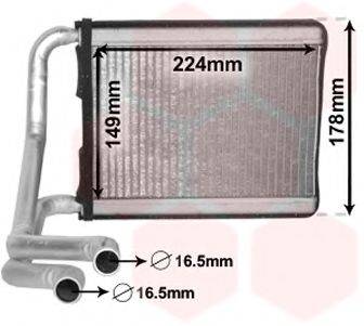 VAN WEZEL 83006222 Теплообменник, отопление салона