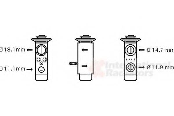 VAN WEZEL 30001461 Расширительный клапан, кондиционер