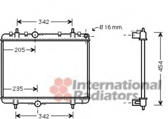 VAN WEZEL 40002330 Радиатор, охлаждение двигателя