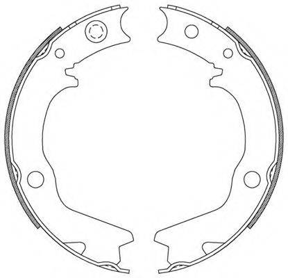 OPEN PARTS BSA218500 Комплект тормозных колодок