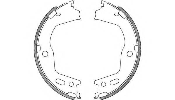 OPEN PARTS BSA224800 Комплект тормозных колодок